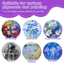 ESRICH 48Pack 3x3IN Round Mini Canvas Magnets, Small Magnetic Paint Canvas | 3 x 3 in (48 Pack) — 6