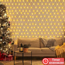 Dual Color Changing Net Lights 20x6.6ft Christmas Lights with Remote Timer — 3