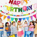 CANREVEL 3 PCS Pre-Strung 3D Happy Birthday Banner Decorations, Rainbow | Multi Color — 6