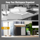 Mind Reader Vertical File Storage, Desktop Organizer, Workspace, Office, Metal Mesh, 12.5"L x 3.75"W x 11.5"H, Black — 5