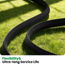 Garden Hose 50FT, Non-Expanding Water Hose Ultra Lightweight | Black — 8