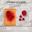 SWSKR Clear Acrylic Cutting Board with Counter Lip,1pcs Clear - 17''x13'' — 3