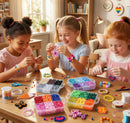 4800PCS Pony Beads Bulk, 24 Colors Kandi Rave Beads for Bracelet Making — 4