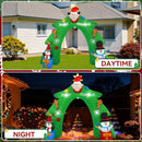 12 FT Santa's Candy Tree Arch Outdoor Inflatable with Rotating LED Colorful Lights for Christmas Holiday Party Decoration, Winter Garden Decoration — 5