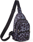 Banelu Small Sling Backpack Crossbody Sling Bags for Women, Cross Body Bag Crossbody Purses Fanny Packs - Black Spots | D Spots — 1