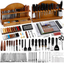 BUTUZE Leather Tools, Leather Crafting Kit with Leather Tool Rack — 1