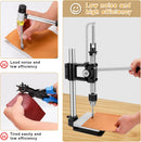 Leather Press Hole Puncher Upgraded Hand Punching Machine for DIY Leather Craft Punching Holes Cutting,Forming Pressing,Install Rivets and Snap Buttons — 3