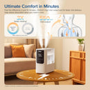 Brand Levoit Humidifiers for Bedroom, Smart Warm and Cool Mist, Symptom Relief