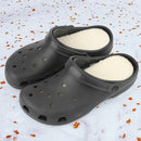riemot 2 Pairs Memory Foam Wool Insoles for Crocs Clogs,Garden,Nurse,Chef,Wide Toe Box Shoes - Warm Replacement Thin Inserts for Women/Men Beige EU37-38/US 5 - 2 Pairs Wool Beige — 4