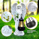 VChymm Solar Angel Outdoor Garden Decor Statues – 13.2 inches Solar Outdoor…