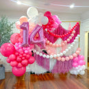 Pastel Pink Linking Balloons, 60PCS 6 Inch Small Baby Pink Link Balloons for Making Balloon Wall Heart Arch, Quick Linked Balloon for Girls Wedding Birthday Baby Shower Valentine's Party Decorations | 10 inch — 4