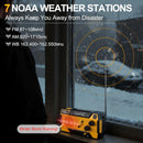 Hand Crank Emergency Radio 7400mWh (2000mAh) Solar Hand Crank Radio | 2000mAh Orange — 3