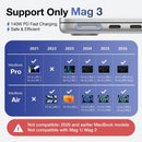 Hugener 140W Magnetic 3 Cable USB-C 6.6FT for MacBook Air Pro Charger 2