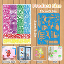 32 PCS Drawing Stencils Set for Kids, Reusable Drawing Painting Stencil Templates for Kids,Animals Unicorn Mermaid Dinosaur Princess Mixed Style Stencil for Art Projects,Classroom Crafts,Wall Decor | 36 Sheets Mixed — 2