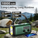 Leaton Hand Crank Emergency Radio, NOAA Weather Radio AM/FM,10000mAh — 8