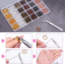 Jump Rings, Cridoz 2340Pcs Open Jump Rings and Lobster Clasps Jewelry Making Supplies Kit for Necklace and Jewelry… — 5