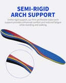 WalkHero Plantar Fasciitis Pain Relief Insoles, High Arch Support Inserts - Deep Blue Red — 4