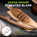 RAPSAKEMOH Sourdough bread knife,Bread Slicer for Homemade,Even Slicing — 5