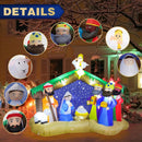 8 FT Christmas Inflatables Nativity Scene Outdoor Decorations, Christmas Blow Up Yard Decorations Nativity Sets for Garden Lawn Xmas Decor — 7
