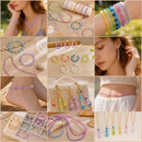 7200PCS 6mm Glass Beads Bracelet Making Kit, 144 Colors Assorted Crystal Beads for Bracelets and Jewelry Making,… — 3
