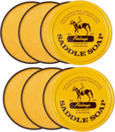 Fiebing's Yellow Saddle Soap for Leather (2 Pack, 12 oz Each) - Leather Cleaner & Conditioner to Soften, Protect & Restore Leathercraft - Leather Soap for Car Seat, Couch, Shoe, Purse, Boot, Bag — 6