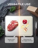 SNOWCLAD Stainless Steel Cutting Board,Non Toxic chopping for kitchen — 3