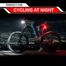 Bike Lights for Night Riding, USB Rechargeable Front and Back Lights, LED Bicycle Headlight and Tail Light Set, Water Resistant Bike Lights Rechargeable for Mountain Bikes, Kids Bike Light, MTB Light | Front & Back | Black & Red — 8