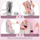 Jewlri Walking Boot for Broken Foot Injury, Air Cam Walker Boot, L - Grey & Light Pink — 6