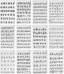 Mr. Pen- Letter Stencils, 4x7 Inch, 12 Pack — 1