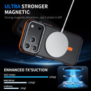 for iPhone 17 Pro Max Case, Magnetic & Shockproof, Orange Bumper — 6