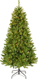 National Tree Company 6ft Pre-Lit North Valley Spruce Christmas Tree — 1