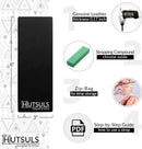 Hutsuls Black Leather Strop with Compound - Get Razor-Sharp Edges with Stropping Kit, Green Honing Compound & Vegetable Tanned Two Sided Leather Strop Knife Sharpener Step-by-Step Guide Included — 2