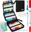 TANMIT 72 Dual Brush Markers for Adult Coloring Books | 72 Colors — 1