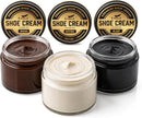 Eagle Shoe Cream Polish Kit – 3 Piece Boot & Shoe Polish with Shoe Cream, Shine Cloth & Applicator | Combo Pack (Black, Brown, Neutral) — 1