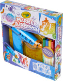 Crayola Marker Airbrush Spray Art Kit, 8 Washable Markers, 5 Stencils — 6