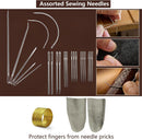Leather Sewing & Upholstery Repair Kit with 2 Awls, Needles & Waxed Thread — 6