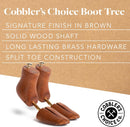 Cobbler's Choice Co. Finest Quality Men’s Boot Tree – Varnished Natural Wood, Timeless Design, Signature Finish, Brown — 2
