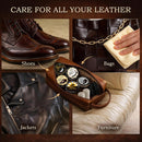 Shoe Care Kit – 16-in-1 Leather Shoe Polish, Cleaning & Conditioning Kit with Saddle Soap & Mink Oil – Black/Brown/Neutral Shoe Polish, 3 Horsehair Brushes – Premium Storage Bag – Gift for Men & Women — 3