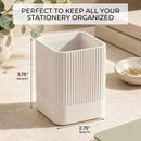 KIBAGA Aesthetic Pen Holder for Desk - Modern Concrete Pencil Holder & Cup — 4