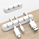 INCHOR Cord Organizer for Desk, White Cable Organizer Cable Clips 2 Pack photo 1