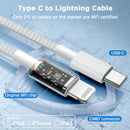 USB C to Lightning Cable for iPhone14/13/12 Fast Charger Cord 6FT+10FT [Apple MFi Certified],2Pack 20W New Braided iPhone Charger Fast Charging Apple Charging Cord for iPhone14 13 12 11 Pro Max 3
