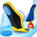 Plantar Fasciitis Relief Insoles with PORON for Men and Women - Blue — 1