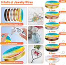Audab Jewelry Wire Wrapping Jewelry Making Supplies Kit, Ring Sizer Measuring Tools Kit with Tools, Ring Craft… — 4