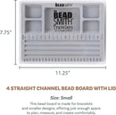 The Beadsmith Mini Bead Board, Grey Flocked — 3