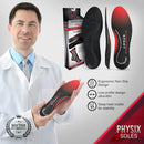 Physix Gear Orthotic Insoles for Men & Women - Arch Support Orthotics Insole, Orthopedic Insoles, Inserts for Men & Women, Foot Insoles for Plantar Fasciitis Comfort, Shoe Insert, Feet, Red/Black, M — 4