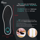 EstCarbon - Carbon Fiber Insole - 1 pc, Women 9.5 - Womens Carbon Fiber Shoe Insert - Stiff Foot Plate - Turf Toe Orthotic - Rigid Sole for Hallux Rigidus, Mortons Extension - Sneaker Support — 4