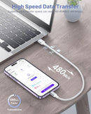 Aioneus Short iPhone Charger Cord 1ft 2Pack, Apple Certified USB A to Lightning Cable 1 Foot Nylon Braided Short iPhone Cable Fast Charging for iPhone 14 13 12 11 Pro Max XR XS 8 7 6 Plus SE 6