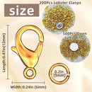 MKCYD 700Pcs Lobster Claw Clasps and Open Jump Rings Set — 2