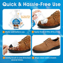Suede Shoe Cleaner, Suede & Nubuck Cleaner Removes Dirt and Stains, No-Rinse Foam Suede Cleaner Kit for Suede, Nubuck — 6