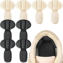 Heel Pads for Shoes Too Big, 4Pcs Mesh Adhesive Heel Grips Inserts for Boots, Loose Shoes, Reusable Heel Heel Cushion Pads for Women Men, Anti Blister Shoe Liners Heel Protectors(Black&Nude) - Black&nude | 4 Pairs — 6